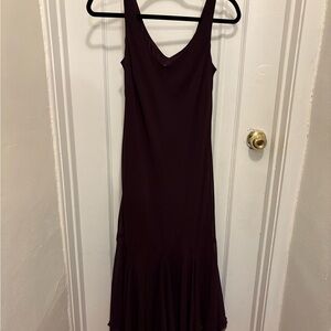 Vintage Burgundy Sleeveless Dress